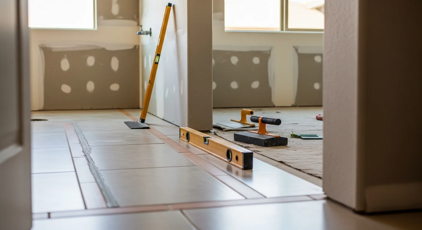 Home remodeling and renovation work in progress